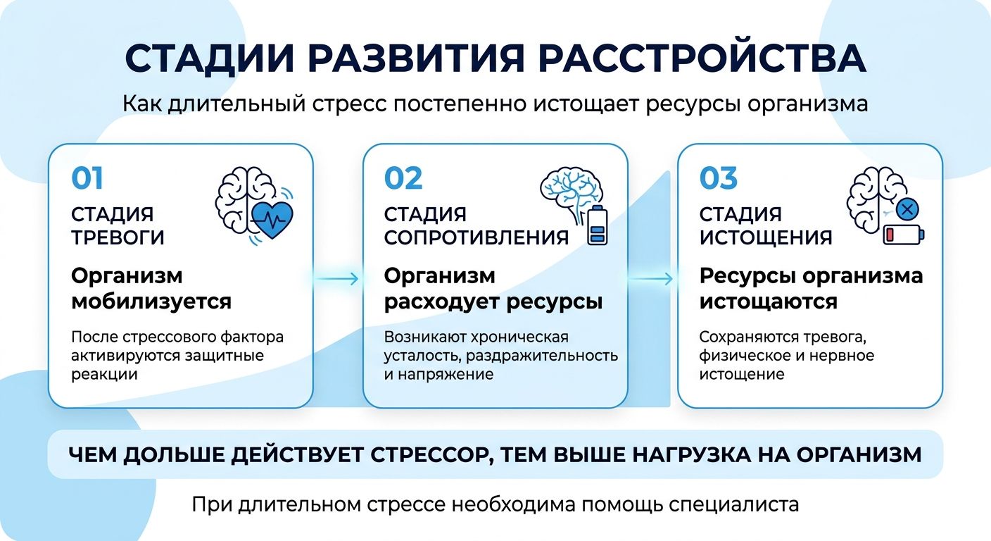 Лечение стресса в Кинеле инфографика